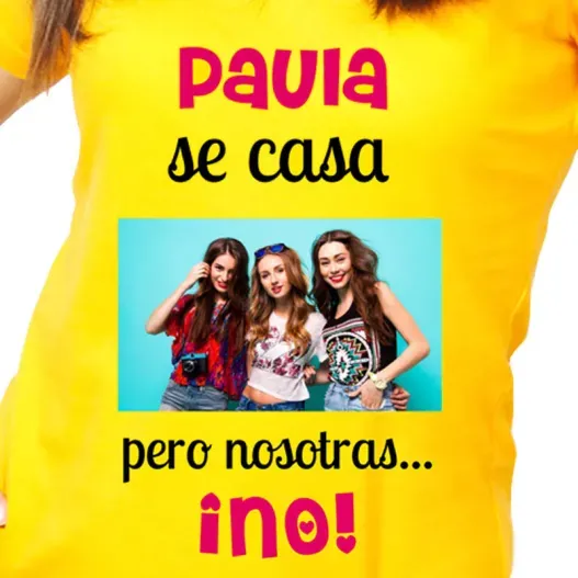Camiseta personalizada despedida Ella se casa... (Vista alternativa)