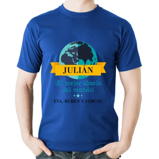 Camiseta personalizada El mejor abuelo del mundo (Vista alternativa)