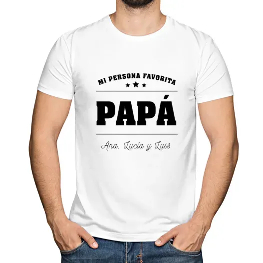 Camiseta personalizada Mi persona favorita (Vista alternativa)