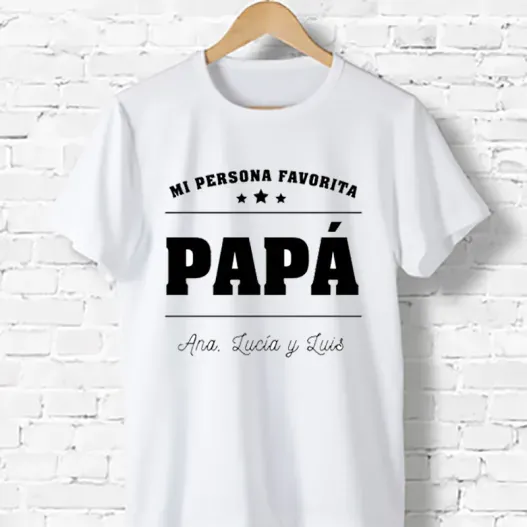 Camiseta personalizada Mi persona favorita (Idea de regalo original)