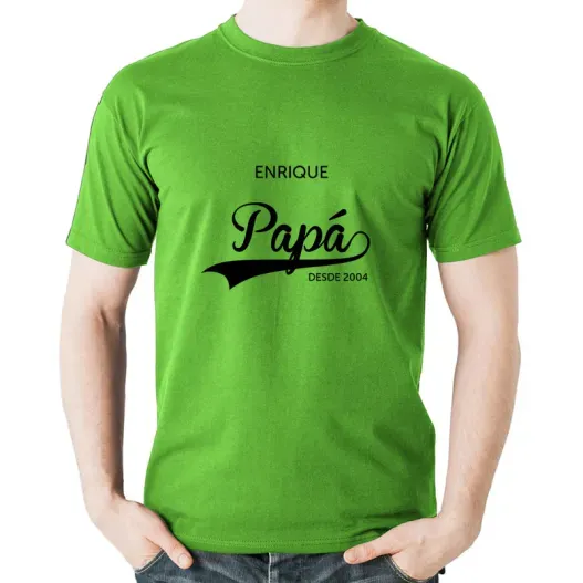 Camiseta personalizada Pap&aacute; desde... (Idea de regalo original)