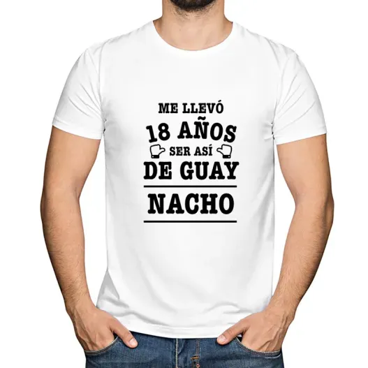 Camiseta personalizada para cumplea&ntilde;os (Idea de regalo original)