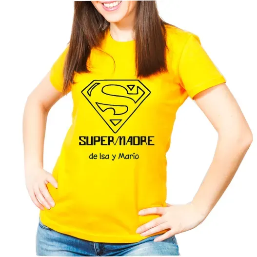 Camiseta personalizada SuperMadre (Idea de regalo original)
