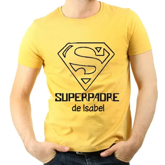 Camiseta personalizada SuperPadre (Idea de regalo original)