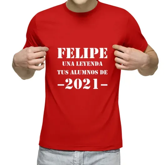 Camiseta personalizada 'Una leyenda' para profesores (Vista alternativa)