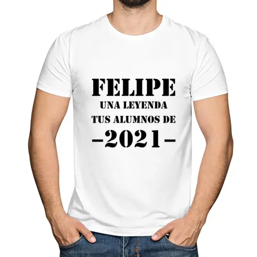 Camiseta personalizada 'Una leyenda' para profesores (Idea de regalo original)