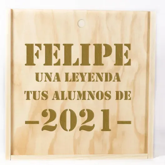 Delantal personalizado 'Una leyenda' para profesores (Detalle de presentación)