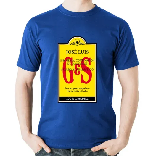 Camiseta personalizada Whisky (Idea de regalo original)