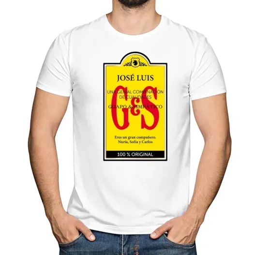 Camiseta personalizada Whisky (Vista alternativa)