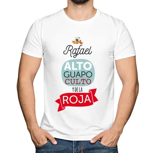 Camiseta personalizada Y de la roja