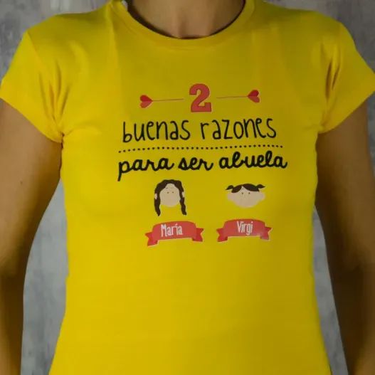 Camiseta razones para ser abuela (Foto de catálogo)