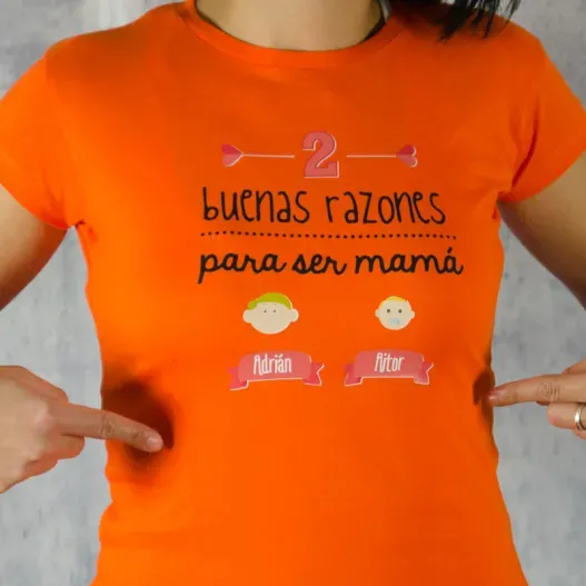 Camiseta razones para ser mam&aacute; (Idea de regalo original)