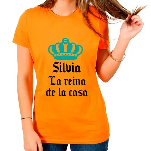 Camiseta reina de la casa personalizada (Idea de regalo original)
