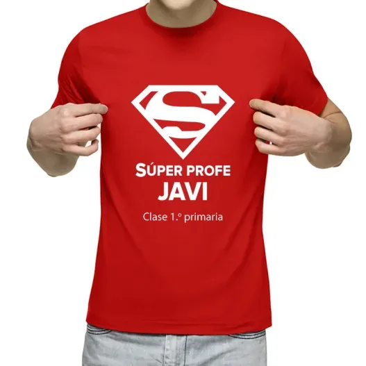 Camiseta S&uacute;per Profe para profesores (Vista alternativa)