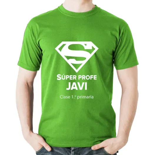 Camiseta S&uacute;per Profe para profesores (Idea de regalo original)