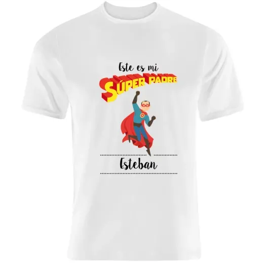 Camiseta S&uacute;perpadre personalizada (Idea de regalo original)