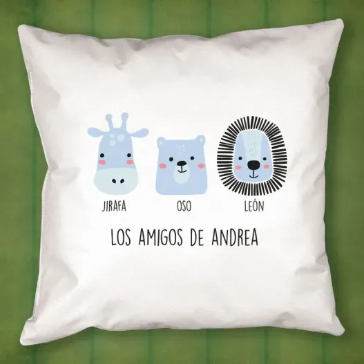 Coj&iacute;n animalitos personalizado