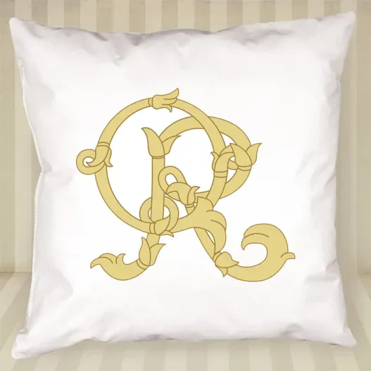Coj&iacute;n con monograma personalizado (Idea de regalo original)