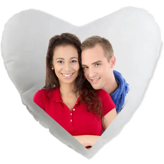 Coj&iacute;n coraz&oacute;n personalizado con foto (Foto de catálogo)