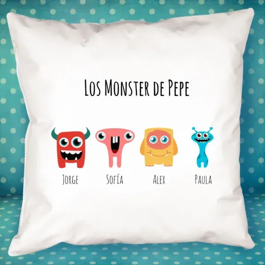 Coj&iacute;n familias personalizado (Vista alternativa)