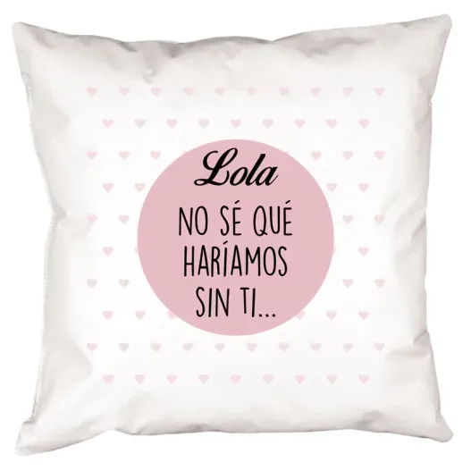 Coj&iacute;n para mam&aacute; personalizado (Detalle de presentación)