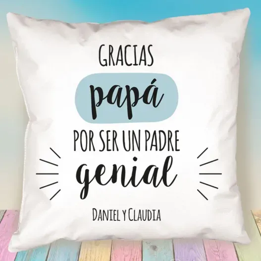 Coj&iacute;n para un pap&aacute; genial personalizado (Vista alternativa)
