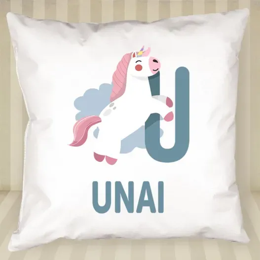 Coj&iacute;n personalizado 'alfabeto animal'