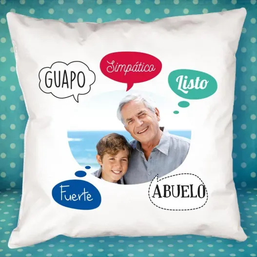 Coj&iacute;n personalizado 'burbujas' para mam&aacute; (Idea de regalo original)