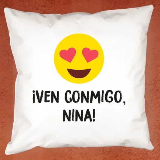 Coj&iacute;n personalizado enamorado (Vista alternativa)