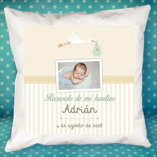 Coj&iacute;n personalizado especial bautizo (Idea de regalo original)