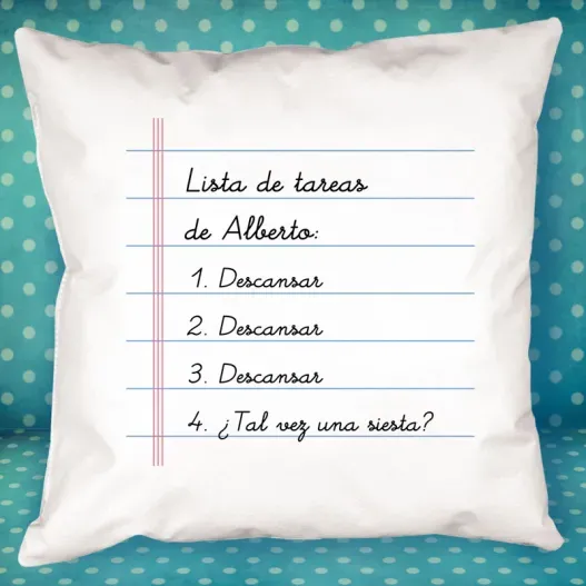 Coj&iacute;n personalizado 'Jubilaci&oacute;n' (Vista alternativa)