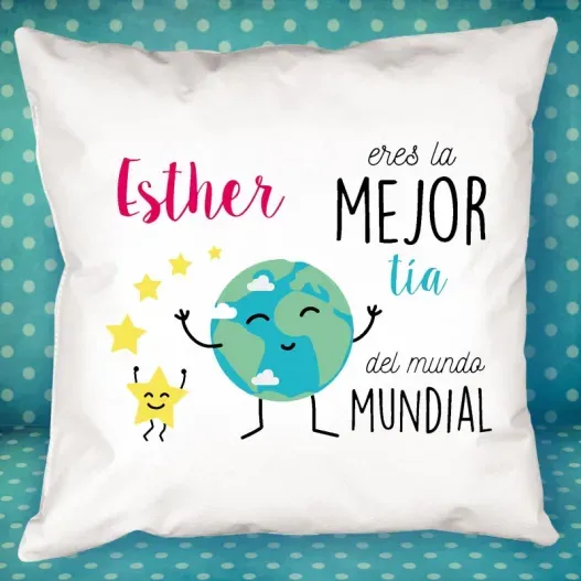 Coj&iacute;n personalizado la mejor del mundo (Idea de regalo original)