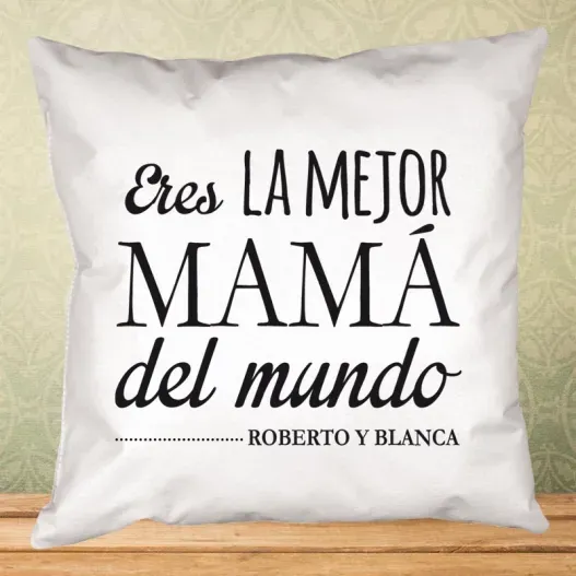 Coj&iacute;n personalizado mejor mam&aacute;