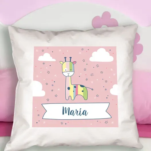 Coj&iacute;n personalizado mi peque&ntilde;a jirafa (Idea de regalo original)