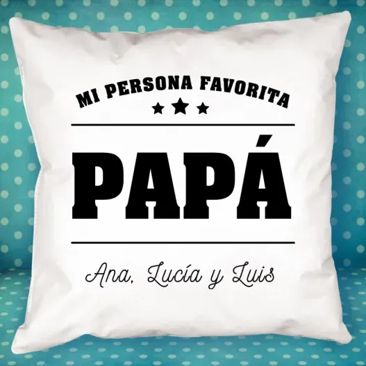 Coj&iacute;n personalizado Mi persona favorita (Idea de regalo original)