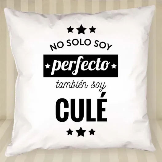 Coj&iacute;n personalizado 'No solo soy perfecto'