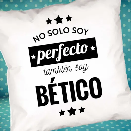 Coj&iacute;n personalizado 'No solo soy perfecto' (Idea de regalo original)