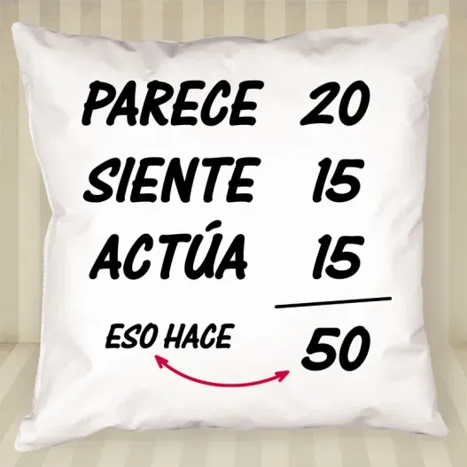 Coj&iacute;n personalizado para cumplea&ntilde;os (Vista alternativa)