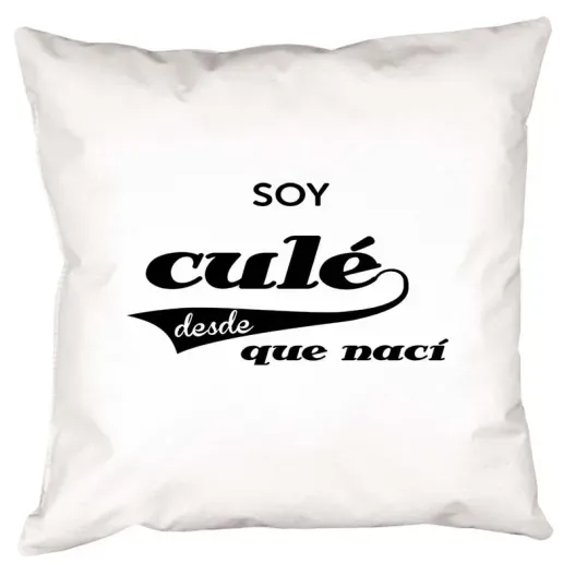 Coj&iacute;n personalizado para futbolero (Detalle de presentación)