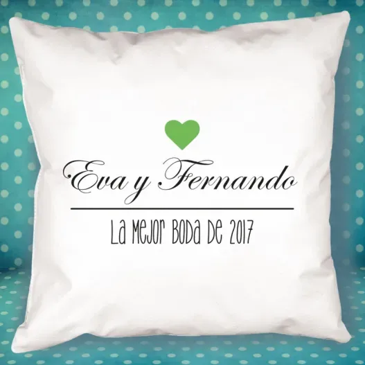 Coj&iacute;n personalizado para pareja (Vista alternativa)
