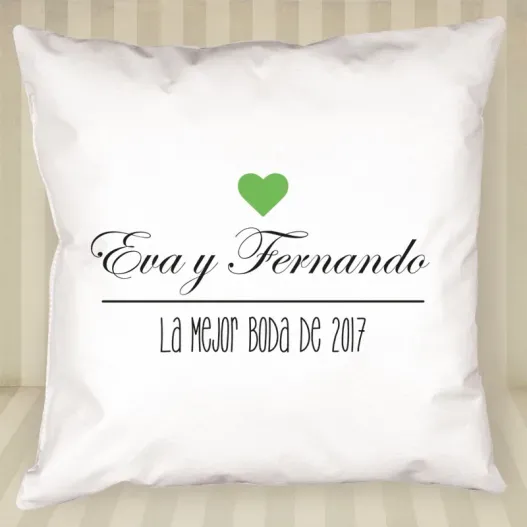 Coj&iacute;n personalizado para pareja (Idea de regalo original)
