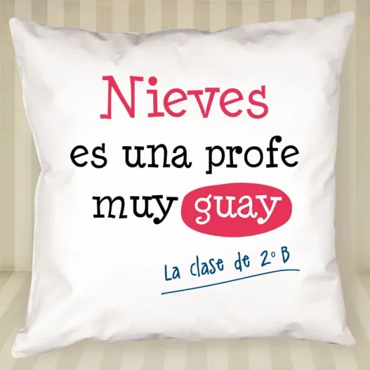 Coj&iacute;n personalizado profe guay (Vista alternativa)