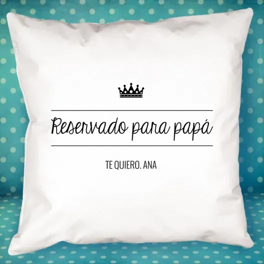 Coj&iacute;n personalizado Reservado para pap&aacute; (Foto de catálogo)