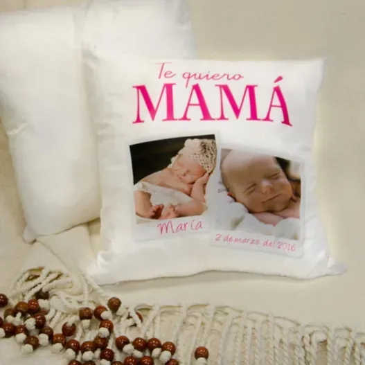 Coj&iacute;n personalizado Te quiero mam&aacute; (Idea de regalo original)