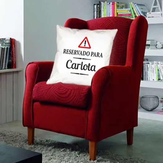 Coj&iacute;n Reservado personalizado (Idea de regalo original)