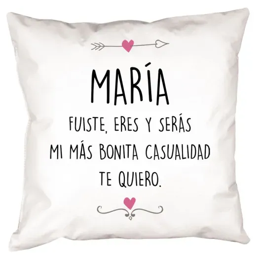 Coj&iacute;n rom&aacute;ntico personalizado (Idea de regalo original)