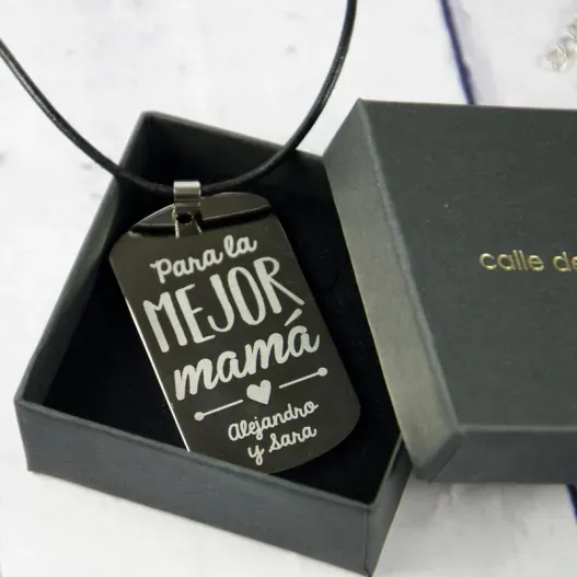 Colgante personalizado la mejor Mam&aacute; (Vista alternativa)