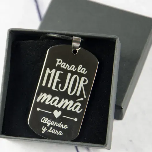 Colgante personalizado la mejor Mam&aacute; (Foto de catálogo)