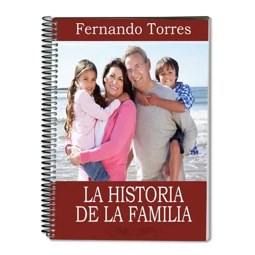 Cuaderno portada libro personalizado (Detalle de presentación)