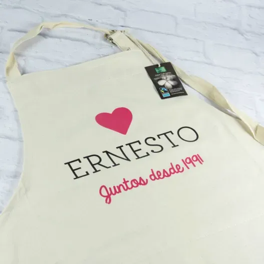 Delantal BIO personalizado (Detalle de presentación)